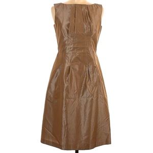 Gold Banana Republic knee length A line dress size 6 NEW NO TAGS